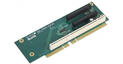 Карта расширения Supermicro RSC-R2UU-X2E4R Riser Card 2U, (PCI-X, 2 PCI-E x4 (in x8 slot)), Right Slot, for SC825U