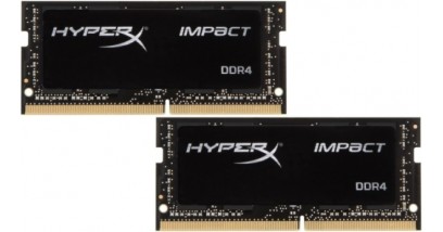 Оперативная память 16GB Kingston DDR4 2133 SO DIMM HyperX Impact Black HX421S13IB2K2/16 Non-ECC, CL13, 1.2V, Kit (2x8GB), Retail