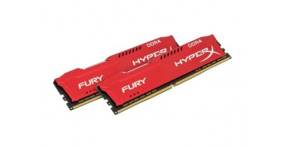 Модуль памяти Kingston 16GB DDR4 2400 DIMM HyperX FURY Red HX424C15FR2K2/16 Non-ECC, CL15, 1.2V, Kit (2x8GB), Retail