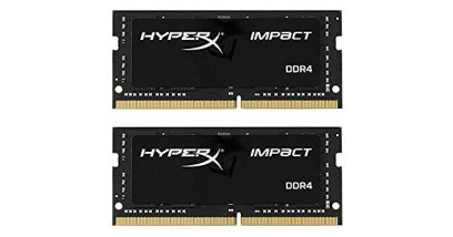 Оперативная память 16GB Kingston DDR4 2400 SO DIMM HyperX Impact Black HX424S14IB2K2/16 Non-ECC, CL14, 1.2V, Kit (2x8GB), Retail