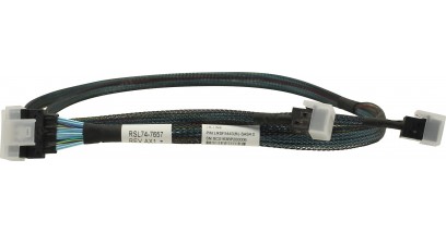 Кабель LR-LINK LRSF5443(8i)-SAS4.0 Slimline SAS x8 (SFF-8654) to 2 x mini SAS HD (SFF-8643) 0.8m