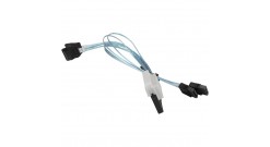 Кабель Supermicro CBL-SAST-0813 - SAS Slimline x8 (SFF-8654) Г-образный to 4x SATA 16/16/26/26cm 