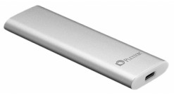 Накопитель SSD Plextor1.24"" 256GB r EX1 External SSD EX1-256(TS) USB 3.1 Gen 2 Type-C, 550/500, MTBF 1.5M, Titan/Silver, Retail