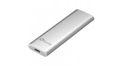 Накопитель SSD Plextor 1.24"" 512GB EX1 External SSD EX1-512(TS) USB 3.1 Gen 2 Type-C, 550/500, MTBF 1.5M, Titan/Silver, Retail