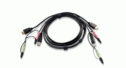 1.8 м. кабель/шнур, HDMI+ USB+Звук HDMI+USB+Звук (ПК: 1х HDMI Male + 1х USB Тип ..