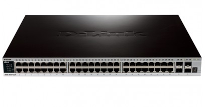 Коммутатор D-Link DGS-3620-52P/A1AEI 48-ports PoE 10/100/1000Base-T L3 Stackable Management Switch with 4-ports SFP+