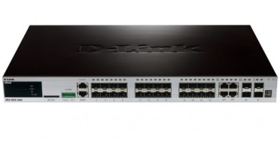 Коммутатор D-Link DGS-3620-28PC/A1AEI 24-ports PoE 10/100/1000Base-T L3 Stackable Management Switch with 4 Combo ports 10/100/1000Base-T/SFP and 4-ports SFP