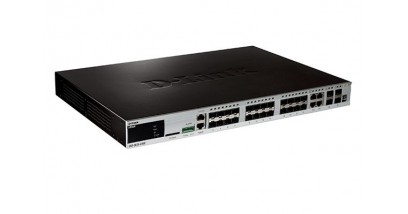 Коммутатор D-Link DGS-3620-28SC, L3 Stackable Managed Gigabit Switch with 20 SFP ports + 4 Combo ports 10/100/1000Base-T/SFP and 4 10G SFP+ ports