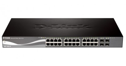 Коммутатор D-Link DGS-1500-28/A1A WEB SmartPro Switch with 24 ports 10/100/1000Mbps and 4 port