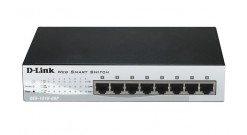 Коммутатор D-Link DES-1210-08P, WEB Smart III Switch with 8 PoE ports 10/100Mbps