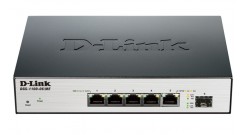 Коммутатор D-Link DGS-1100-06/ME, 5 10/100/1000Base-T ports and 1 SFP port Metro..