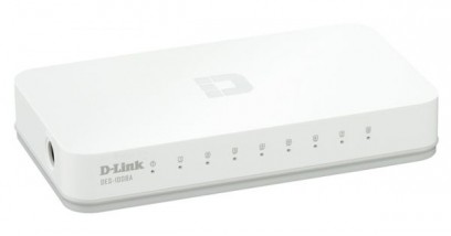 Коммутатор D-Link DES-1008A Неуправляемый с 8 портами 10/100 Мбит/с