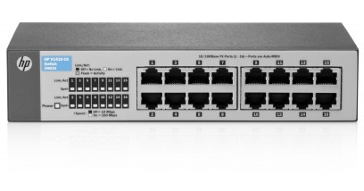 Коммутатор HP 1410-16 Switch J9662A ( Unmanaged, 16*10/100, QoS)