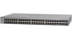Коммутатор NETGEAR GS752TSB-100EUS Managed Smart-switch with 46GE+2SFP(Combo)+2SFP ports with static routing and IPv6, stackable (containing AGC761 cable)