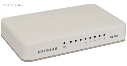 Коммутатор NETGEAR GS208-100PES Коммутатор на 8 портов 10/100/1000 Мбит/с