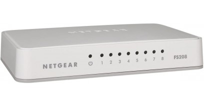 Коммутатор NETGEAR FS208-100PES Коммутатор на 8 портов 10/100 Мбит/с