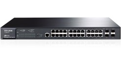 Коммутатор TP-Link TL-SG3424P 24-Port Gigabit L2 Managed PoE+ Switch. 24 10/100/1000Mbps RJ45 ports support 802.3at/af PoE compliant with a total power supply of 320W. Inculuding 4 combo 1000Mbps SFP slots. Supports Port/Tag/MAC/Protocol-based VLAN, Port 