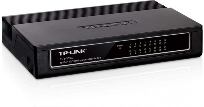 Коммутатор TP-Link TL-SF1016D 16-port 10/100M Desktop Switch, 16 10/100M RJ45 ports, Plastic case