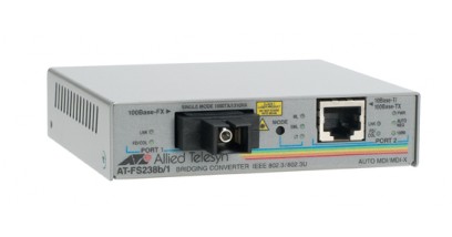 Медиаконвертер Allied Telesis Single-fiber 10/100M bridging converter with 1310Tx/1550Rx, 15km reach, operating temperature of 65C