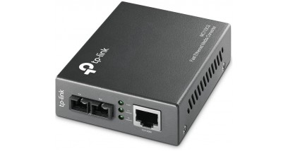 Медиаконвертер TP-Link MC110CS 10/100Mbps RJ45 to 100Mbps single-mode SC fiber Converter, Full-duplex,up to 20Km, switching power adapter, chassis mountable