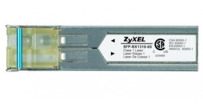 Трансивер ZyXEL SFP-BX1310-60 Одноволоконный SFP-трансивер BX 1310 нм для одномодового оптоволоконного кабеля на расстояние до 60 км