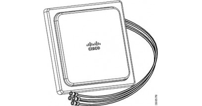 Антенна Cisco D-Linkна 2.4GHz 2dBi/5GHz 4dBi Ceiling Mount Omni Ant., 4-port,RP-TNC