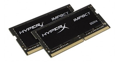 Оперативная память 32GB Kingston DDR4 2133 SO DIMM HyperX Impact Black HX421S13IBK2/32 Non-ECC, CL13, 1.2V, Kit (2x16GB), Retail