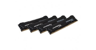 Модуль памяти Kingston 32GB DDR4 2400 DIMM XMP HyperX Savage Black HX424C12SB2K4/32 Non-ECC, CL12, 1.2V, Kit (4x8GB), Retail
