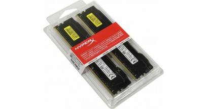 Модуль памяти Kingston 32GB DDR4 2666 DIMM HyperX FURY Black HX426C16FBK2/32 Non-ECC, CL16, 1.2V, Kit (2x16GB), Retail