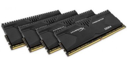 Модуль памяти Kingston 32GB DDR4 2666 DIMM XMP HyperX Predator Black HX426C13PB3K4/32 Non-ECC, CL13, 1.35V, Kit (4x8GB), Retail