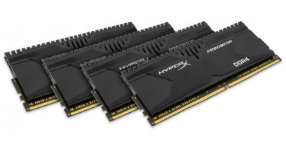 Модуль памяти Kingston 32GB DDR4 3600 DIMM XMP HyperX Predator Black HX436C17PB3K4/32 Non-ECC, CL17, 1.35V, Kit (4x8GB), Retail