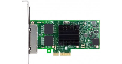 Сетевой адаптер Intel i350-T4 V2 Ethernet Server Adapter, 4 x Gbit Ports RJ-45, PCI-E x4, iSCSI, NFS, VMDq (I350T4V2BLK) [936716 / 915198 / 936715)