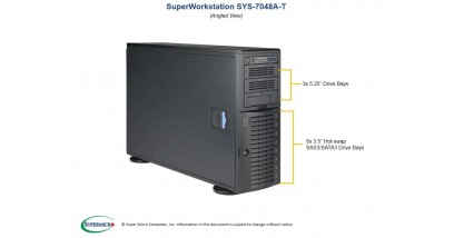 Серверная платформа Supermicro SYS-7048A-T 4U/Tower 2xLGA2011 C612/16xDDR4/8x3.5 SATA/2xGlan/no VGA/Audio 1200W Серверная платформа Supermicro SYS-7048A-T 4U/Tower 2xLGA2011 C612/16xDDR4/8x3.5 SATA/2xGlan/no VGA/Audio 1200W