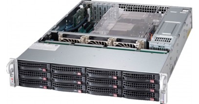 Серверная платформа Supermicro SSG-6028R-E1CR12L 2U 2xLGA2011 2x920W, iC612, 16xDDR4, 12x3.5""HDD, LSI3008,2x10GbE 2x920W