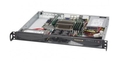 Серверная платформа Supermicro SYS-5019S-ML 1U LGA1151 iC236, 4xDDR4 ECC, 2x3.5""(2x2.5"") FixHDD, 2x1GbE, IPMI 350W