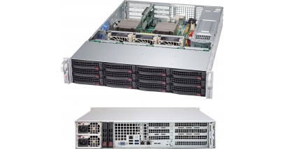 Корпус Supermicro CSE-826BAC12-R802LPB 2U, 12x3.5" HDD SAS3/SATA3/NVMe4 , 2x800W