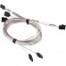 Кабель Supermicro CBL-SAST-0591 - Cable SAS 4xSATA - SFF-8643, 0.75m (4xSATA - Mini-SAS HD) crossover