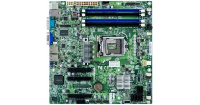 Материнская плата Supermicro X9SCL-F Xeon S1155/i C202/4xDDR3/6xSATA/IPMI 2.0/VGA/2Glan/mATX (Oem)