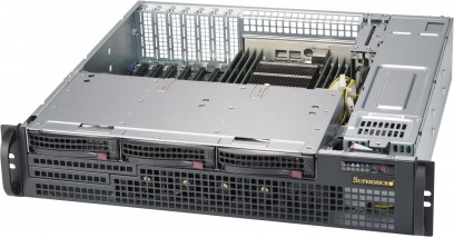 Корпус Supermicro CSE-825TQC-R802LPB 2U 8x 3.5" Hot-swap SAS3/ SATA Drive Bays & 2x Fixed 3.5" Drive Bays, 800W Redundant PWS, SAS3(12 Gbps)