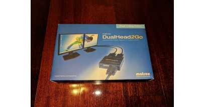 Коммутатор видеосигнала Matrox D2G-A2A-IF, DualHead2Go, enables you to attach two displays to your computer