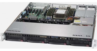 Серверная платформа Supermicro AS-1013S-MTR 1U Single Socket SP3 AMD EPYC , 8xDDR4, 4x3.5" HDD, 2xGbE, IPMI, 2x400W