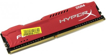 Модуль памяти Kingston 8GB DDR4 2400 DIMM HyperX FURY Red HX424C15FR2/8 Non-ECC, CL15, 1.2V, Retail