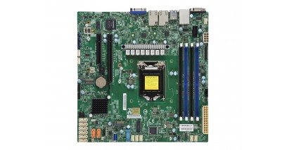 Материнская плата Supermicro X11SCH-F (LGA 1151/C246/mATX/128GB ECC/8xSATA3/2xM.2/2xPCIe/2xGbE/IPMI) (OEM)
