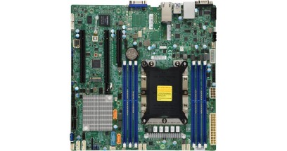 Материнская плата Supermicro X11SPM-F Single LGA3647 mATX, C621, 1xM.2, 6 DDR4 RDIMM/LRDIMM/ECC, 6xUSB 2.0, 5xUSB 3.0, COM, 2xRJ45, RAID 0, 1, 5, 10