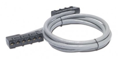 APC Data Distribution Cable, CAT5e UTP CMR Gray, 6xRJ-45 Jack to 6xRJ-45 Jack, 15ft (4,5m)