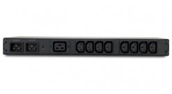 APC Rack ATS, 230V, 16A, C20 in, (8) C13 (1) C19 out (new release AP7723)