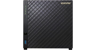 Дисковое хранилище ASUSTOR AS3104T (2 bay NAS, Tower, 2GB DDR3L, Intel Celeron Quad-Core, 2GB DDR3L, GbE x1, USB 3.0, WoL, System Sleep Mode, AES-NI hardware encryption)
