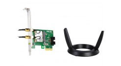 Сетевой адаптер Asus WiFi Adapter PCI-E PCE-AC55BT (PCI-Ex1, Dual-band (2.4GHz/5GHz), WLAN 1.2Gbps, 802.11ac, +Bluetooth 4.0) 2x ext Antenna