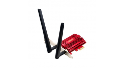 Сетевой адаптер Asus WiFi Adapter PCI-E PCE-AC56 (PCI-Ex1, Dual-band (2.4GHz/5GHz), WLAN 867Mbps, 802.11ac, +LowProfile) 2x ext Antenna