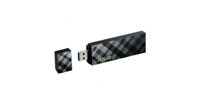 Сетевой адаптер Asus WiFi Adapter USB USB-AC55 (USB3.0, WLAN 1300Mbps Dual-band 2.4GHz+5.1GHz, 802.11ac) 2x int Antenna